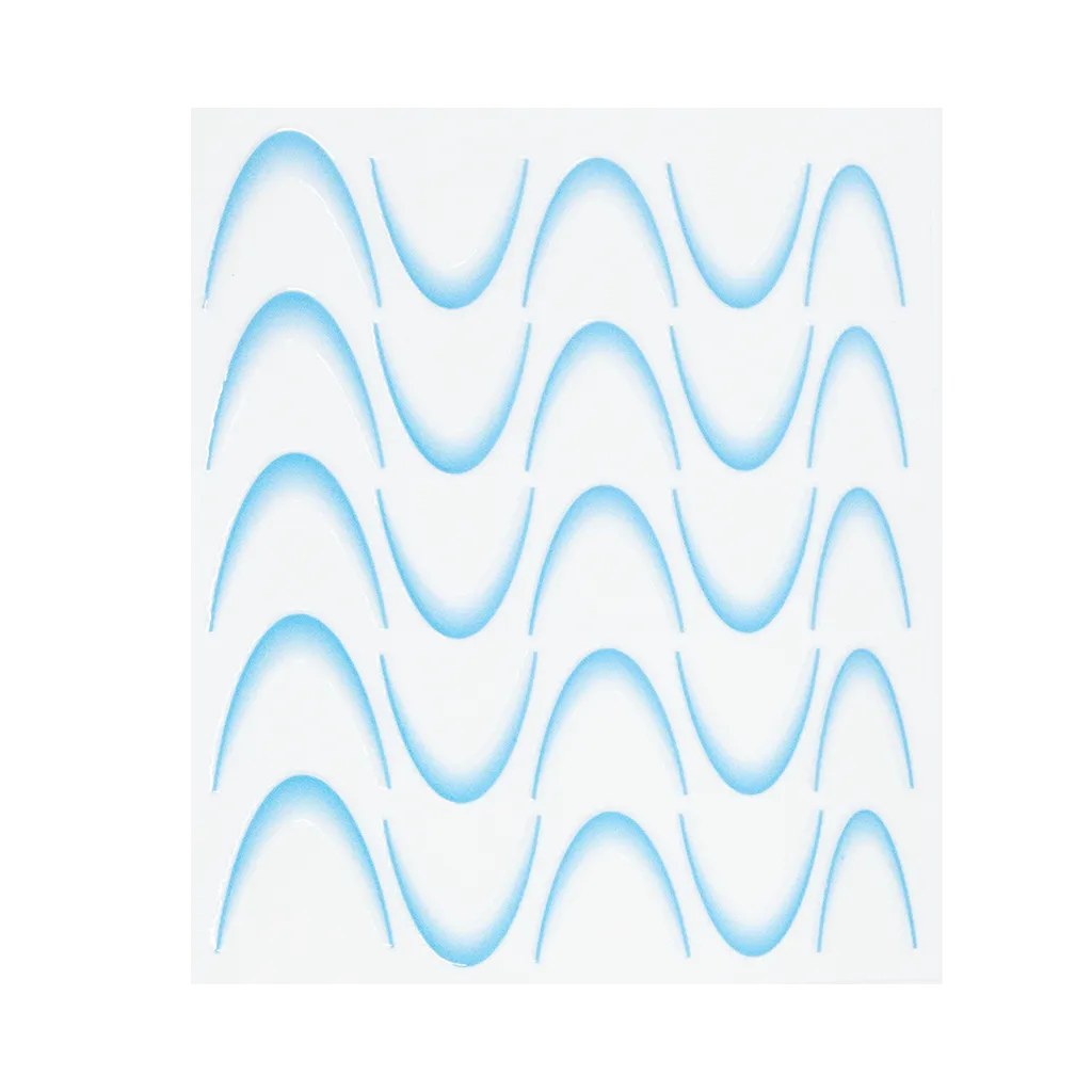 118982 Flawless French stickers Blue
