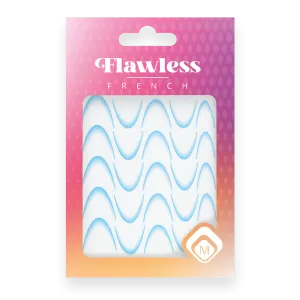 118982 Flawless French stickers Blue