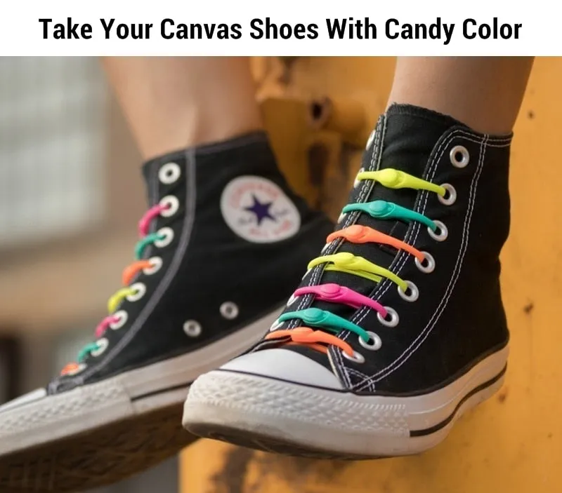 12pcs  Tie-Free Elastic Shoelaces