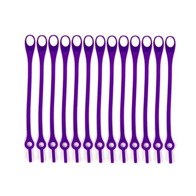 12pcs  Tie-Free Elastic Shoelaces