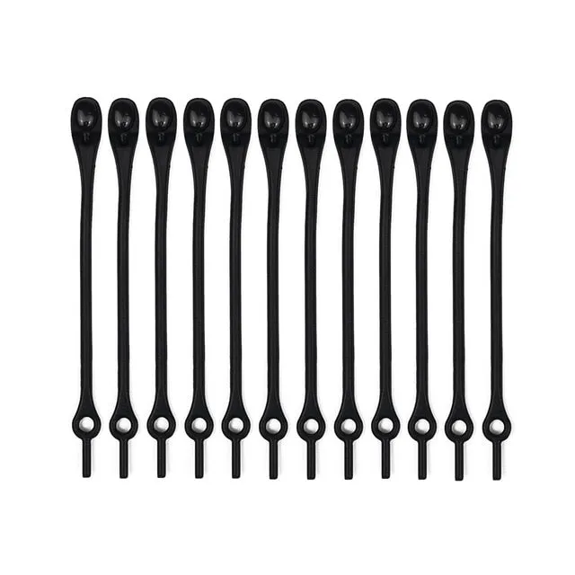 12pcs  Tie-Free Elastic Shoelaces