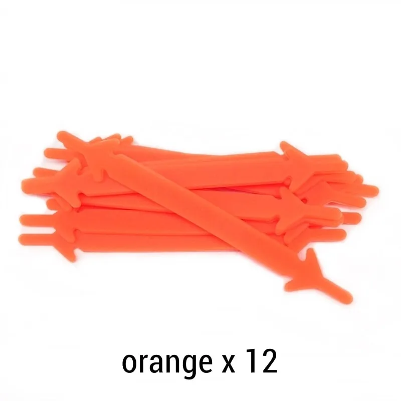 12pcs/lot Silicone Shoelaces No tie Elastic Shoe Laces