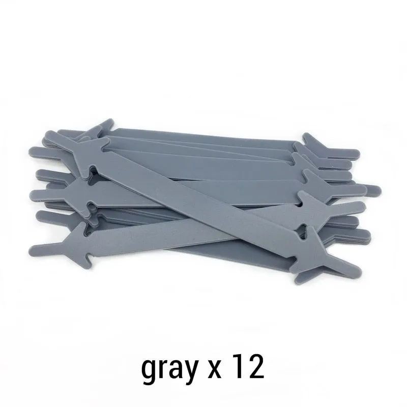 12pcs/lot Silicone Shoelaces No tie Elastic Shoe Laces