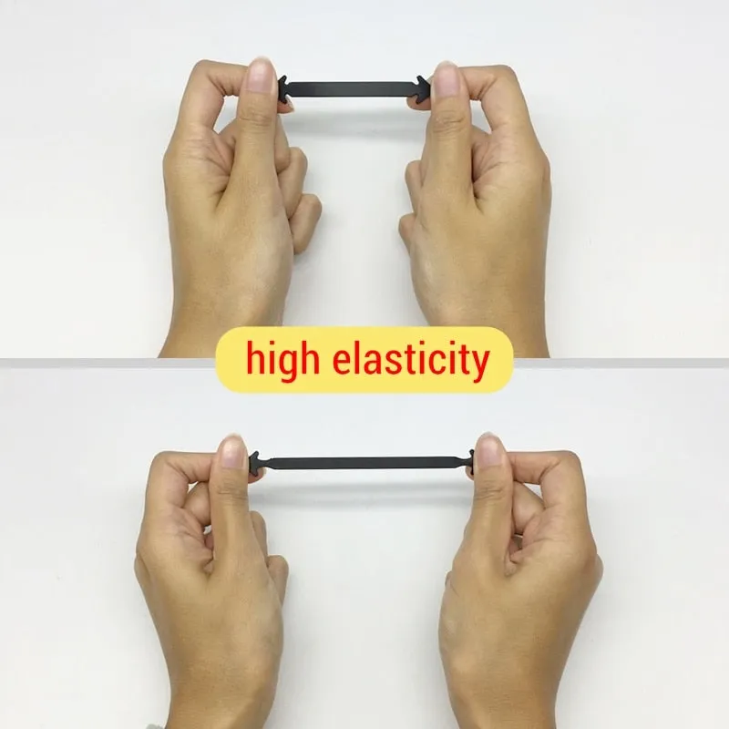 12pcs/lot Silicone Shoelaces No tie Elastic Shoe Laces