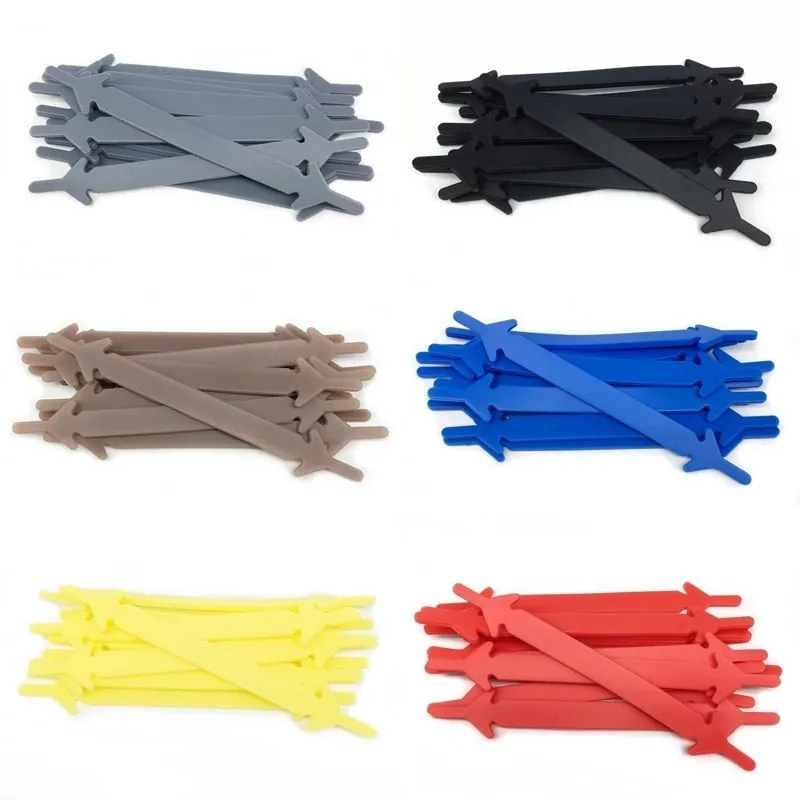 12pcs/lot Silicone Shoelaces No tie Elastic Shoe Laces