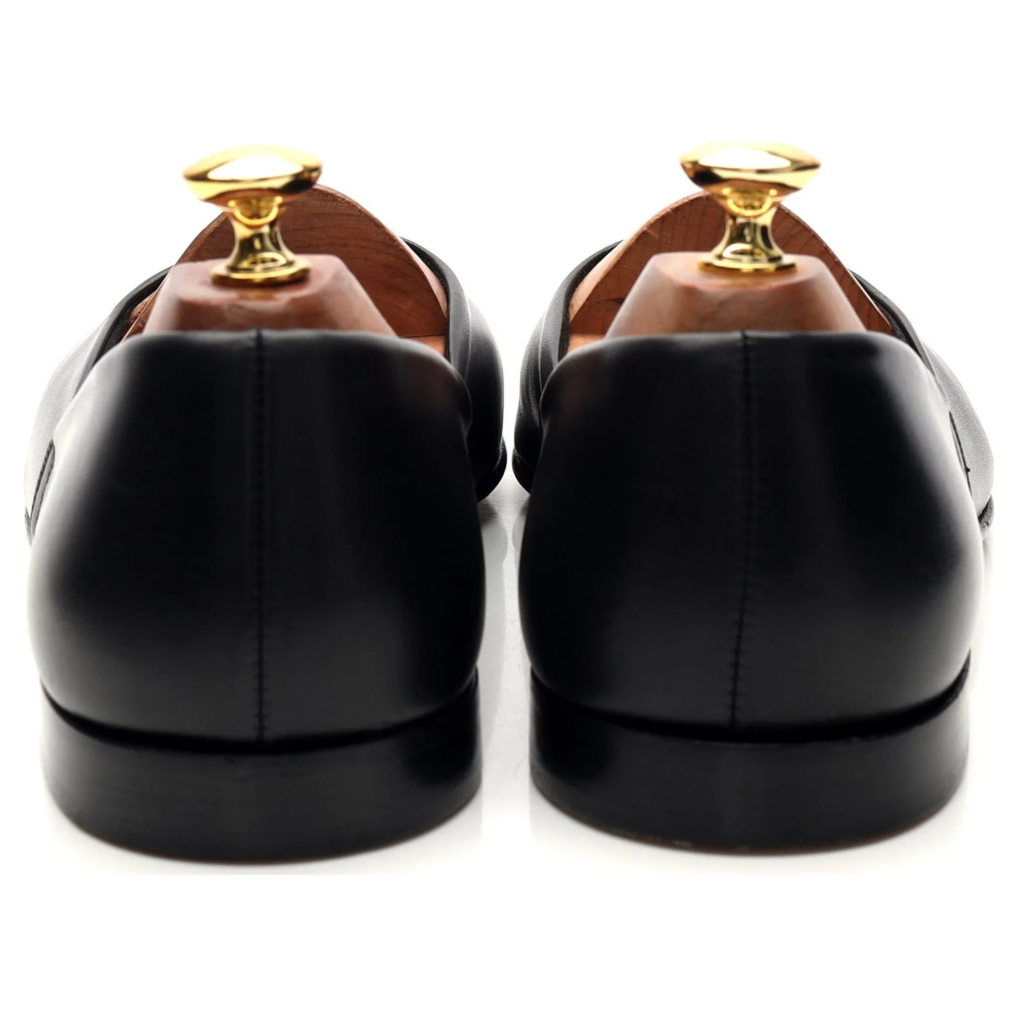 'Ajax' Black Leather Slippers UK 9 F