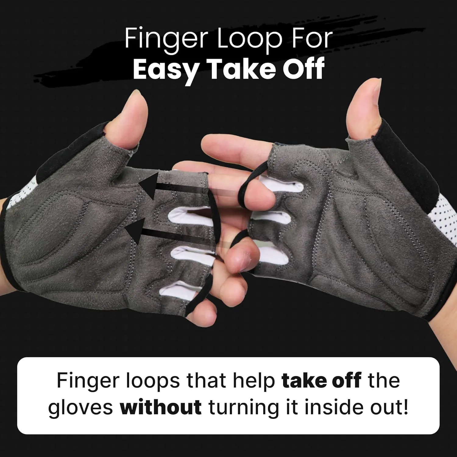 Bike Gloves for Men Cycling Biking Gloves Women - Padded Shock Absorbing Bicycle Riding, Anti-Slip Breahtable Half-Finger 's for Mountain Biker Ebike