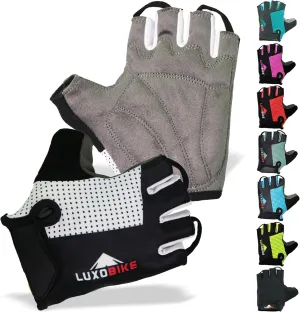 Bike Gloves for Men Cycling Biking Gloves Women - Padded Shock Absorbing Bicycle Riding, Anti-Slip Breahtable Half-Finger 's for Mountain Biker Ebike