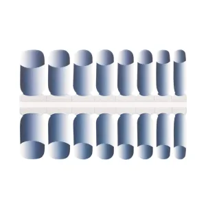 Blue Illusion - Three-Dimensional French Nail Wraps