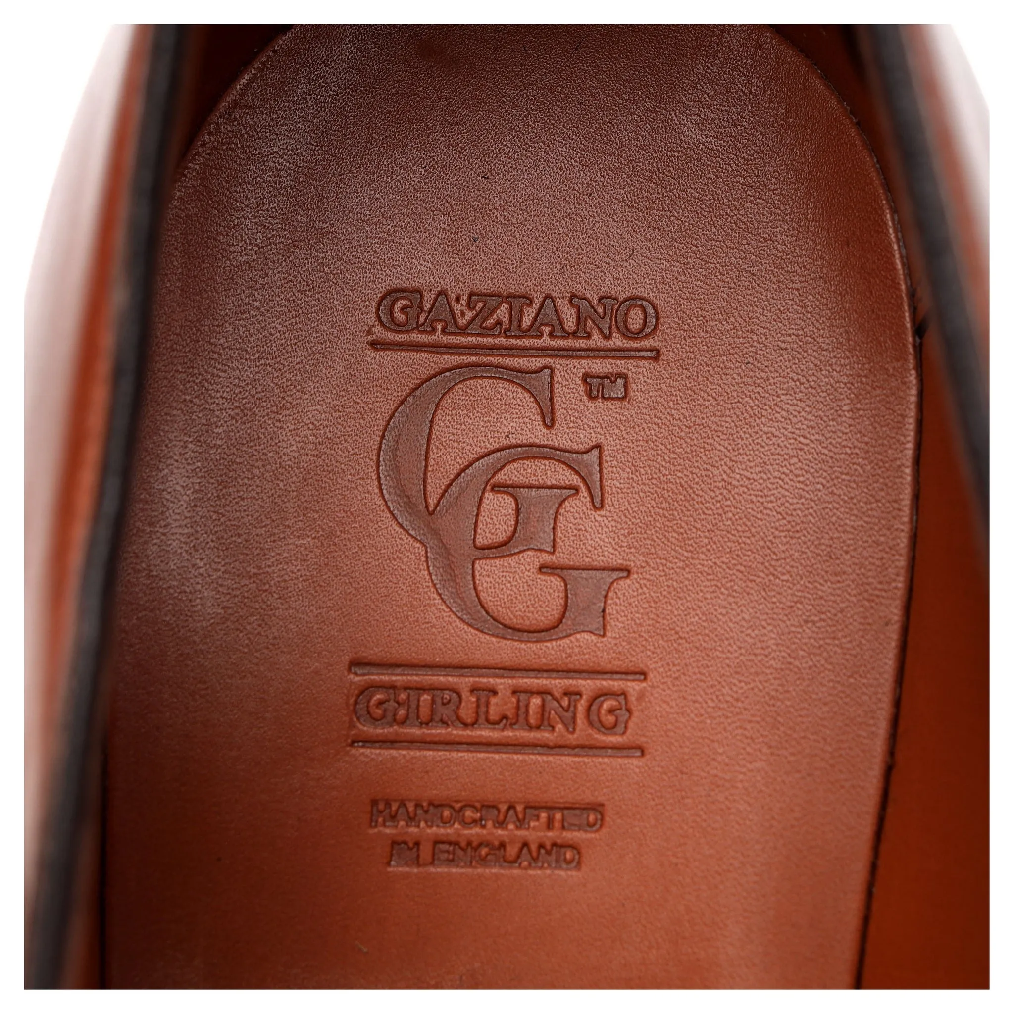 'Cambridge' Tan Brown Leather Oxford UK 8.5 E