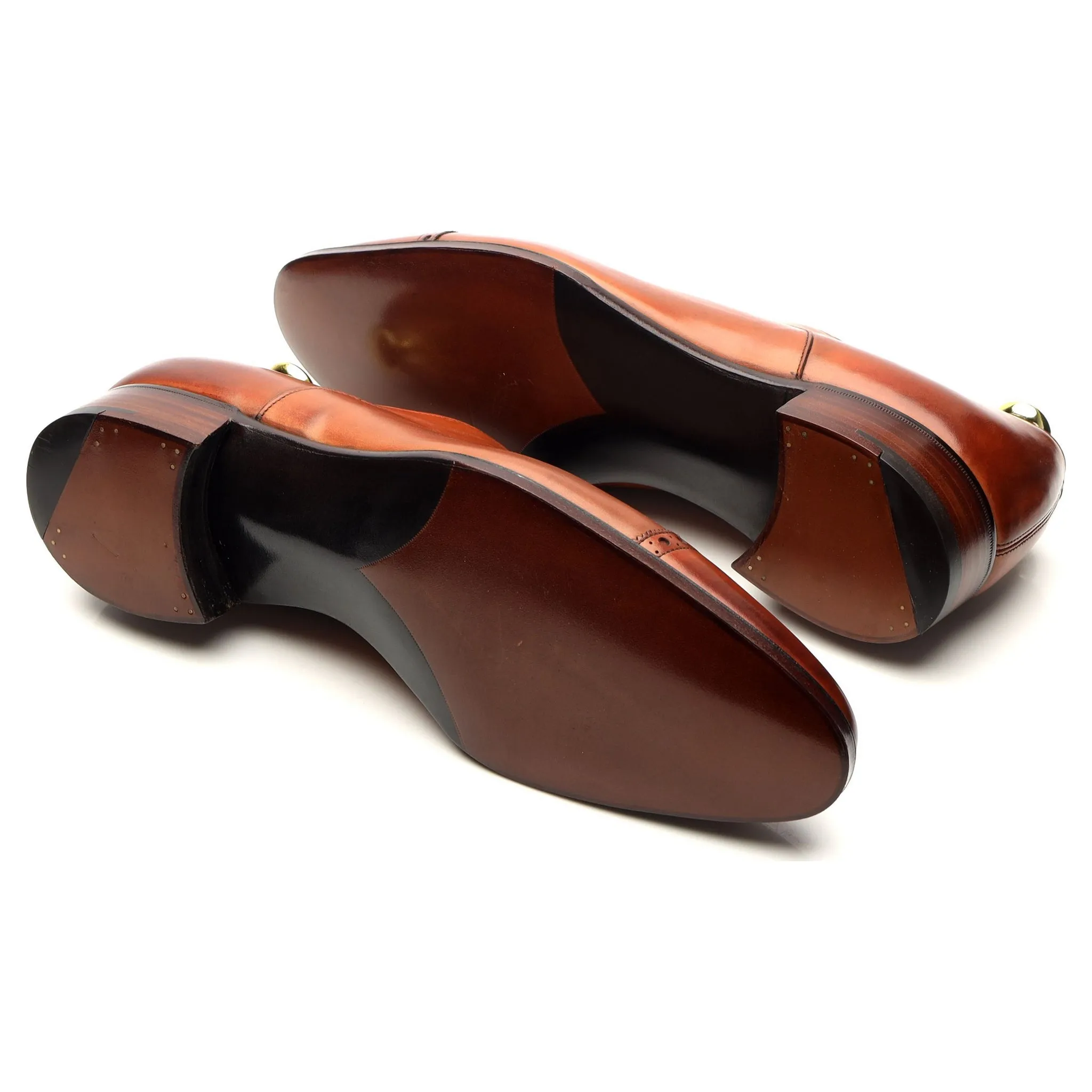 'Cambridge' Tan Brown Leather Oxford UK 8.5 E