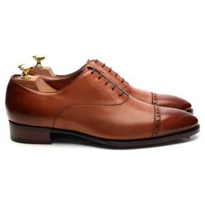 'Cambridge' Tan Brown Leather Oxford UK 8.5 E