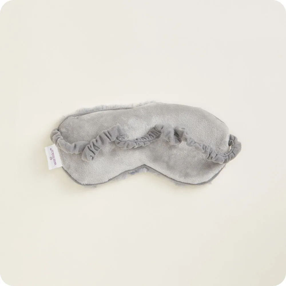 Curly Gray Warmies Eye Mask