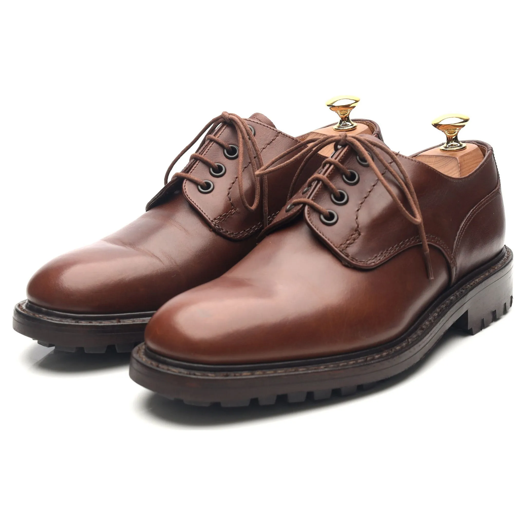 'Epsom' Brown Leather Derby UK 6.5 F