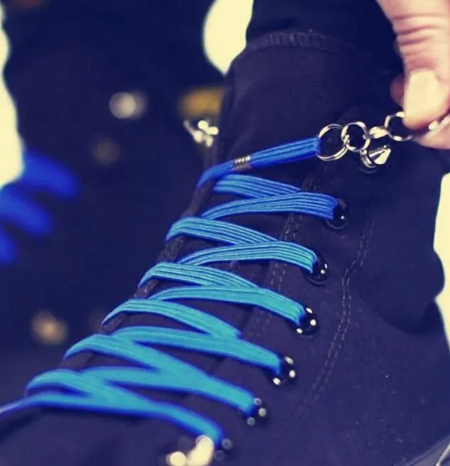 Funny Lazy No Tie ShoeLaces Quick and Easy Sneaker Elastic Shoelaces