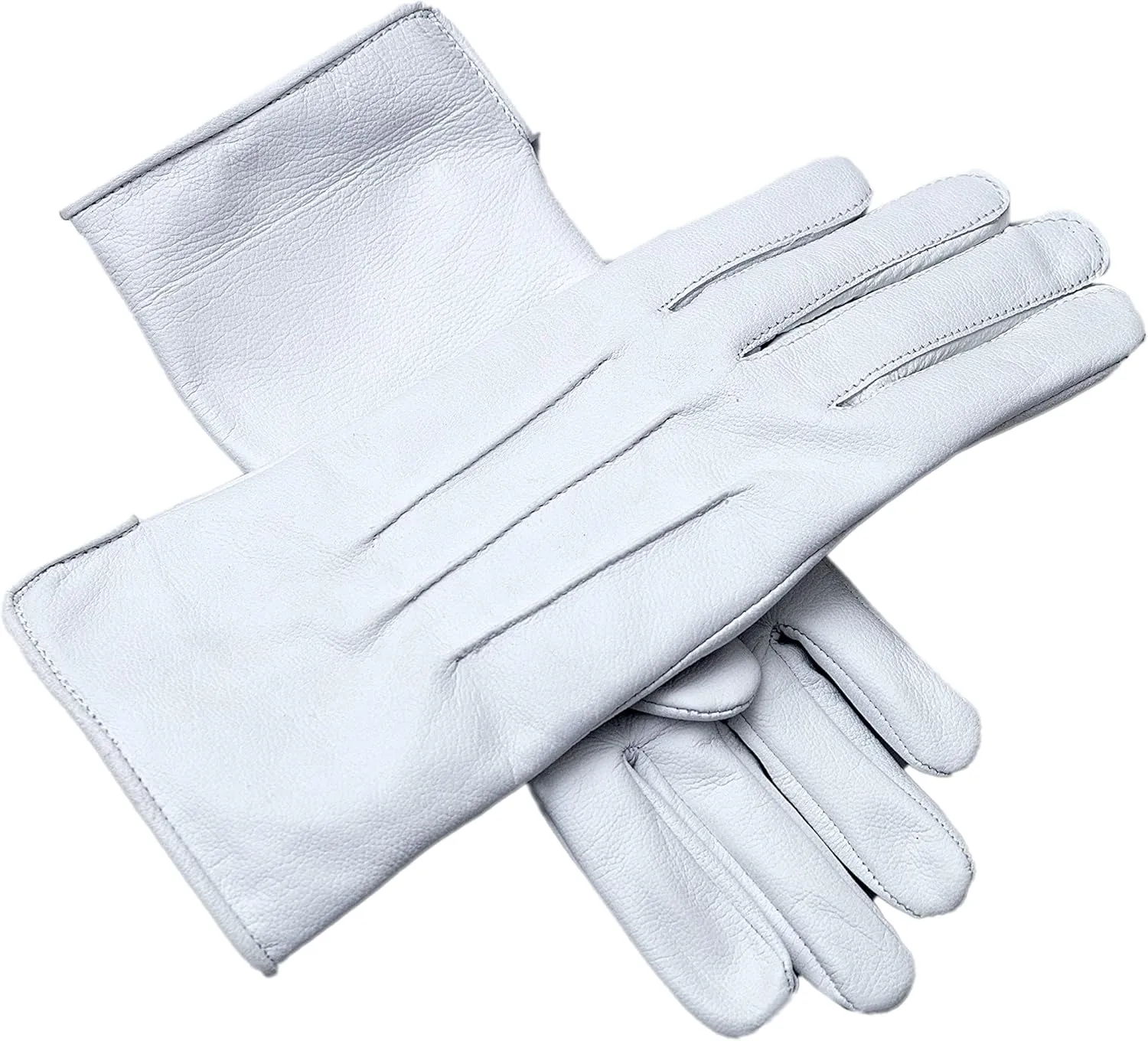 Genuine Leather Unlined Women Dress Gloves With Beautiful Standard Length Extended Up to 2 Inches From Wrist