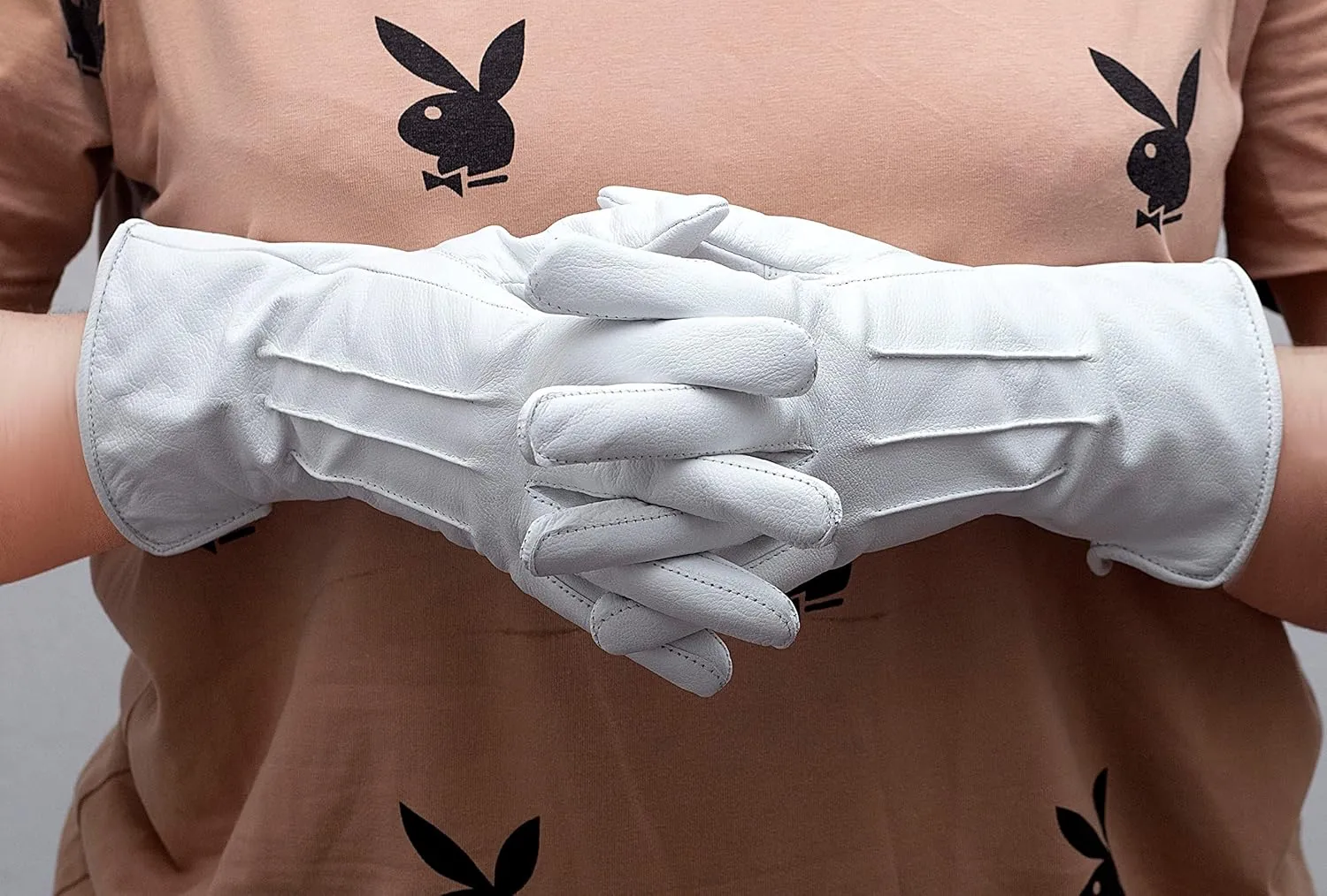 Genuine Leather Unlined Women Dress Gloves With Beautiful Standard Length Extended Up to 2 Inches From Wrist