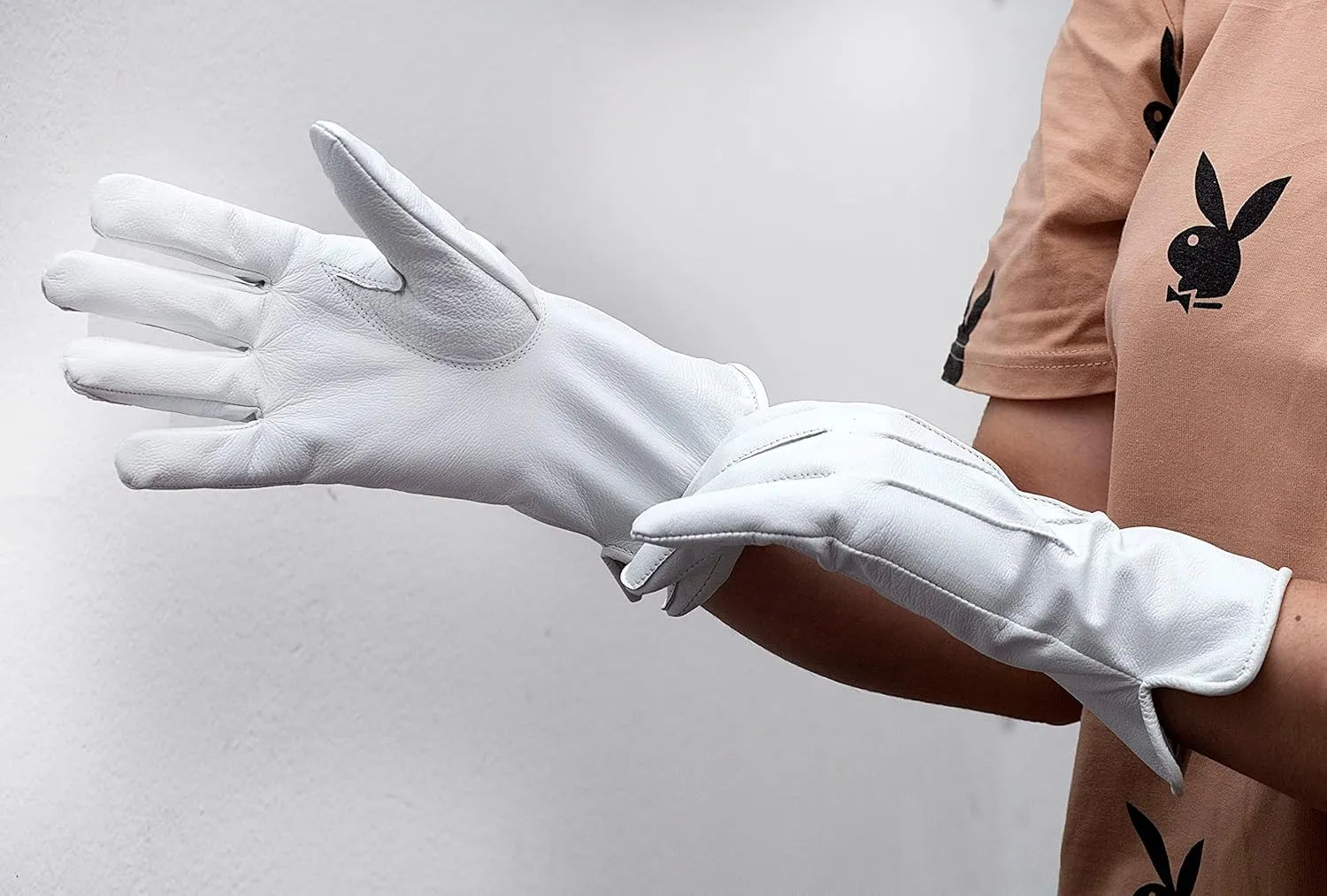 Genuine Leather Unlined Women Dress Gloves With Beautiful Standard Length Extended Up to 2 Inches From Wrist