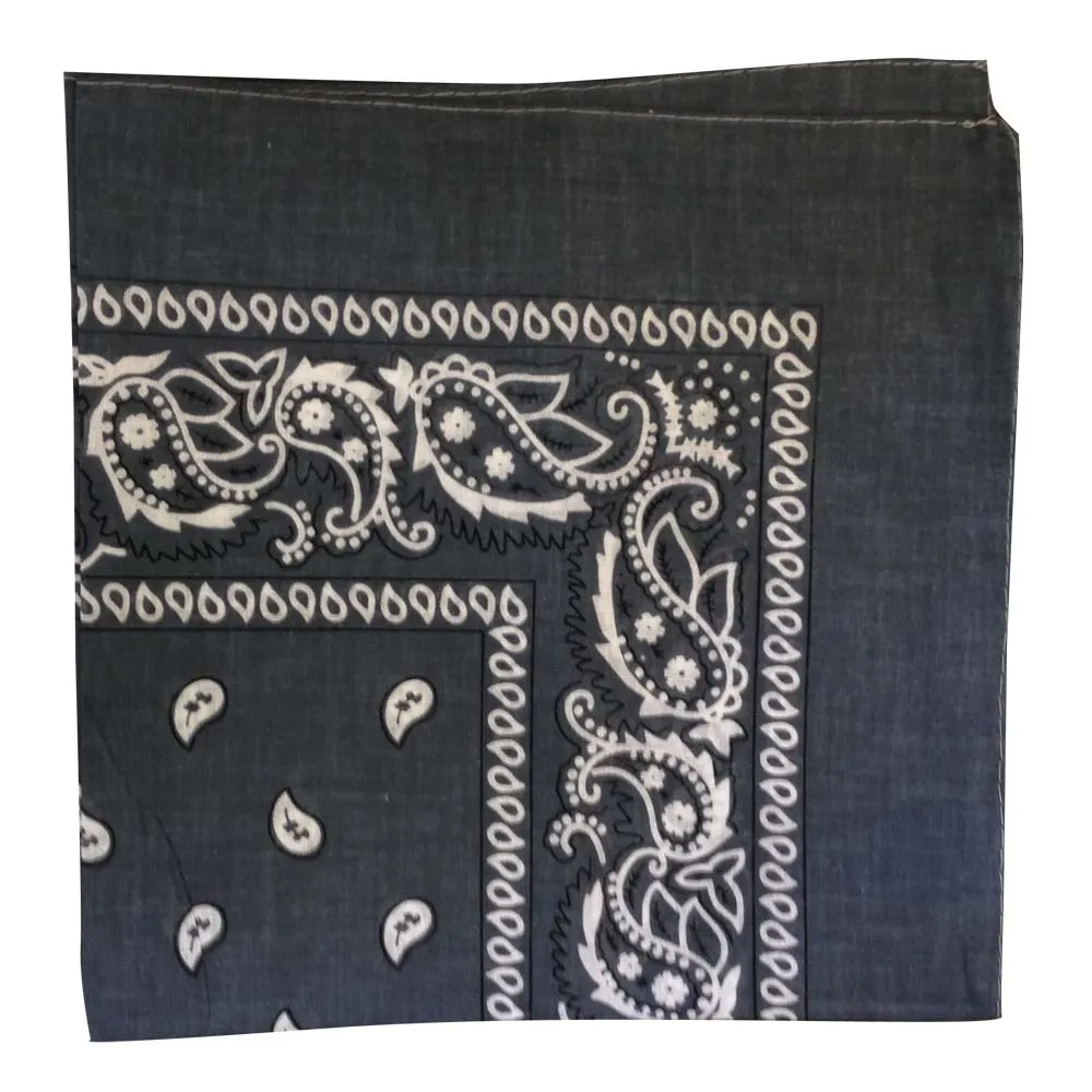 Green Bandana - Dozen (Paisley)