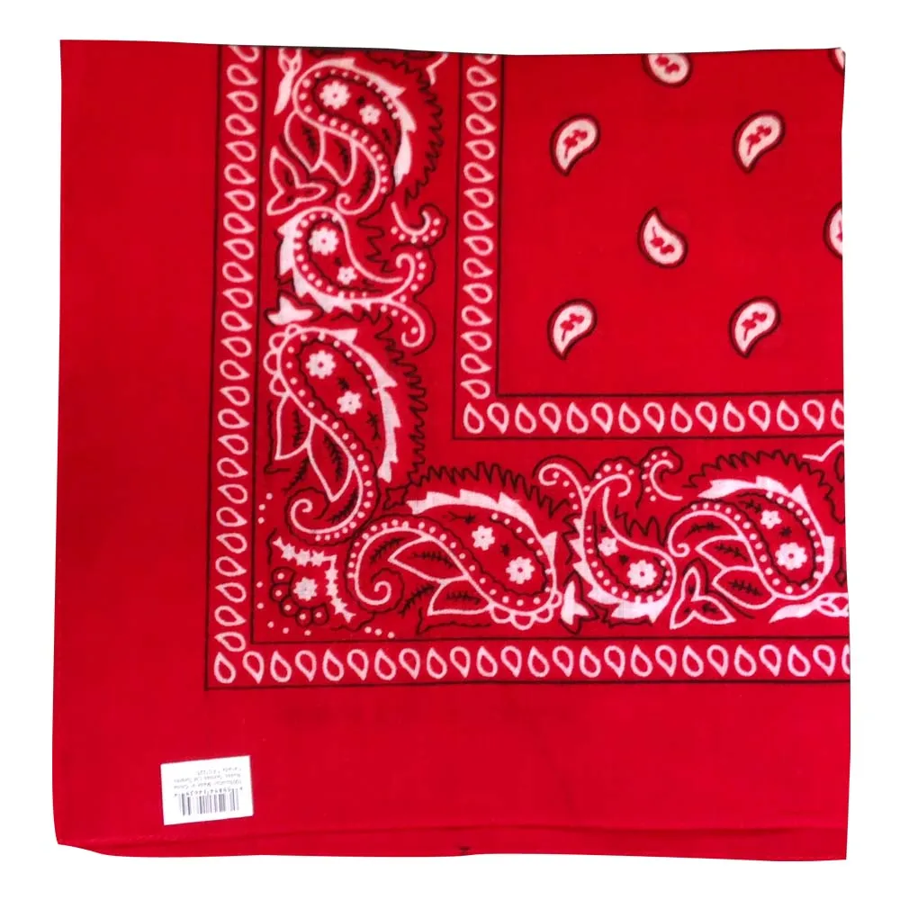 Green Bandana - Dozen (Paisley)