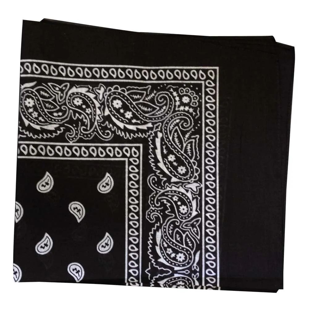 Green Bandana - Dozen (Paisley)