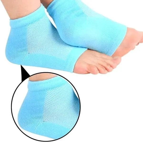 Heel Pain Relief Silicone Gel Heel Socks (Multicolor) - H00550