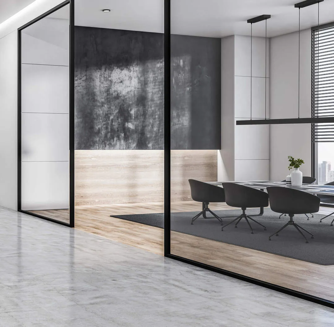 LED Black Frame Minimalist Linear Pendant