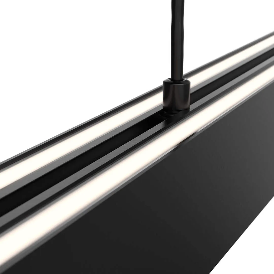LED Black Frame Minimalist Linear Pendant