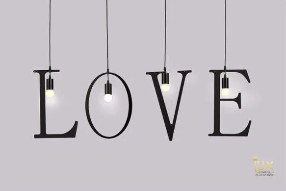 Minimalist Alphabet Pendant Light