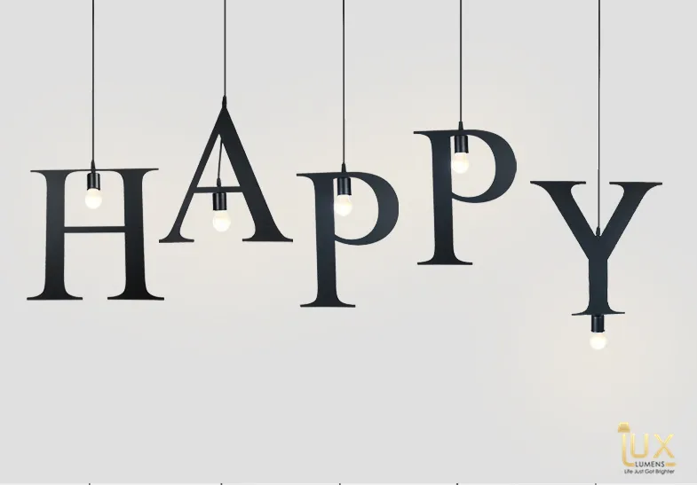Minimalist Alphabet Pendant Light