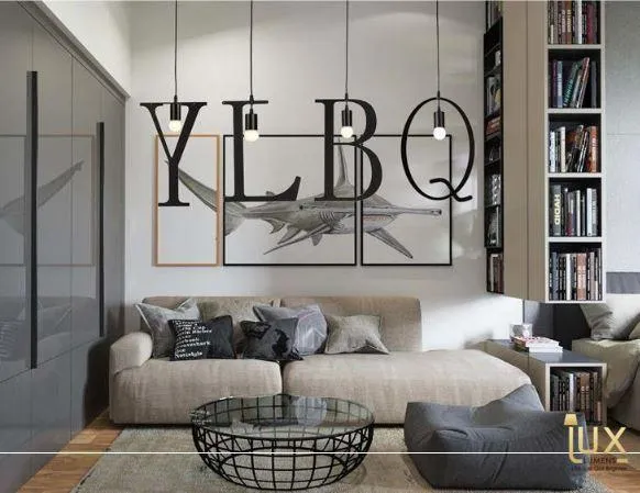 Minimalist Alphabet Pendant Light