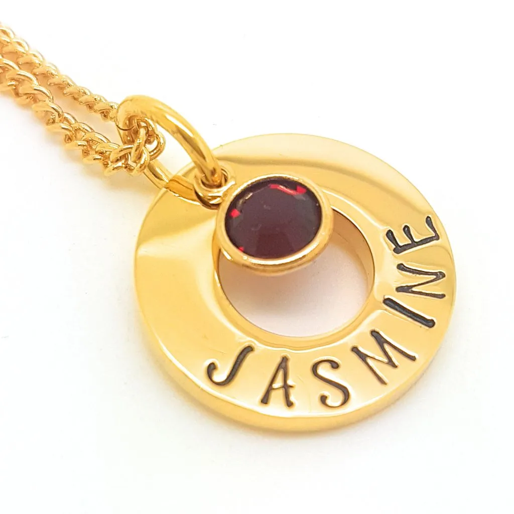 Minimalist Birthstone Necklace