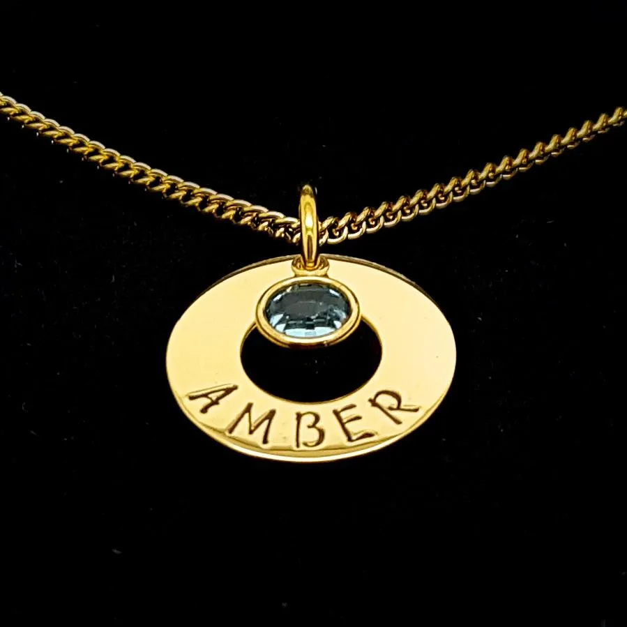 Minimalist Birthstone Necklace