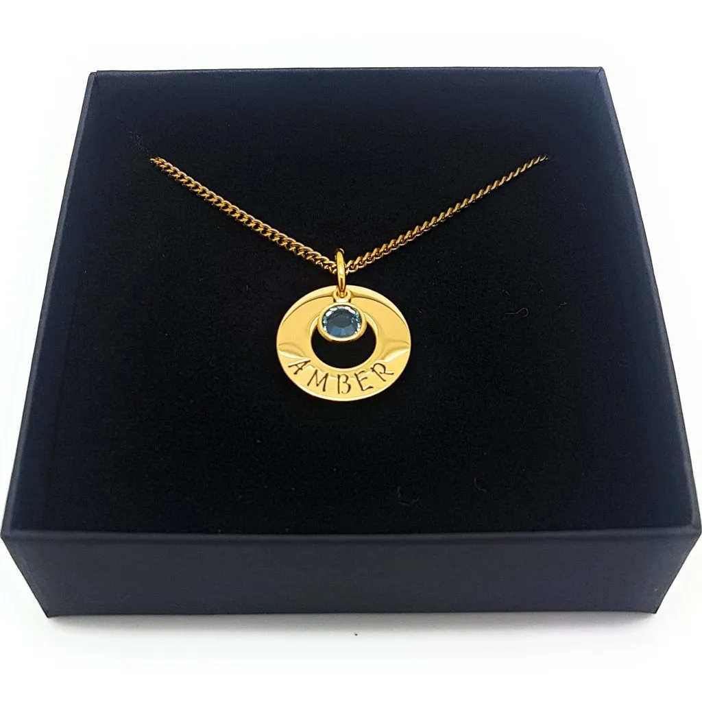 Minimalist Birthstone Necklace