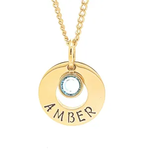 Minimalist Birthstone Necklace