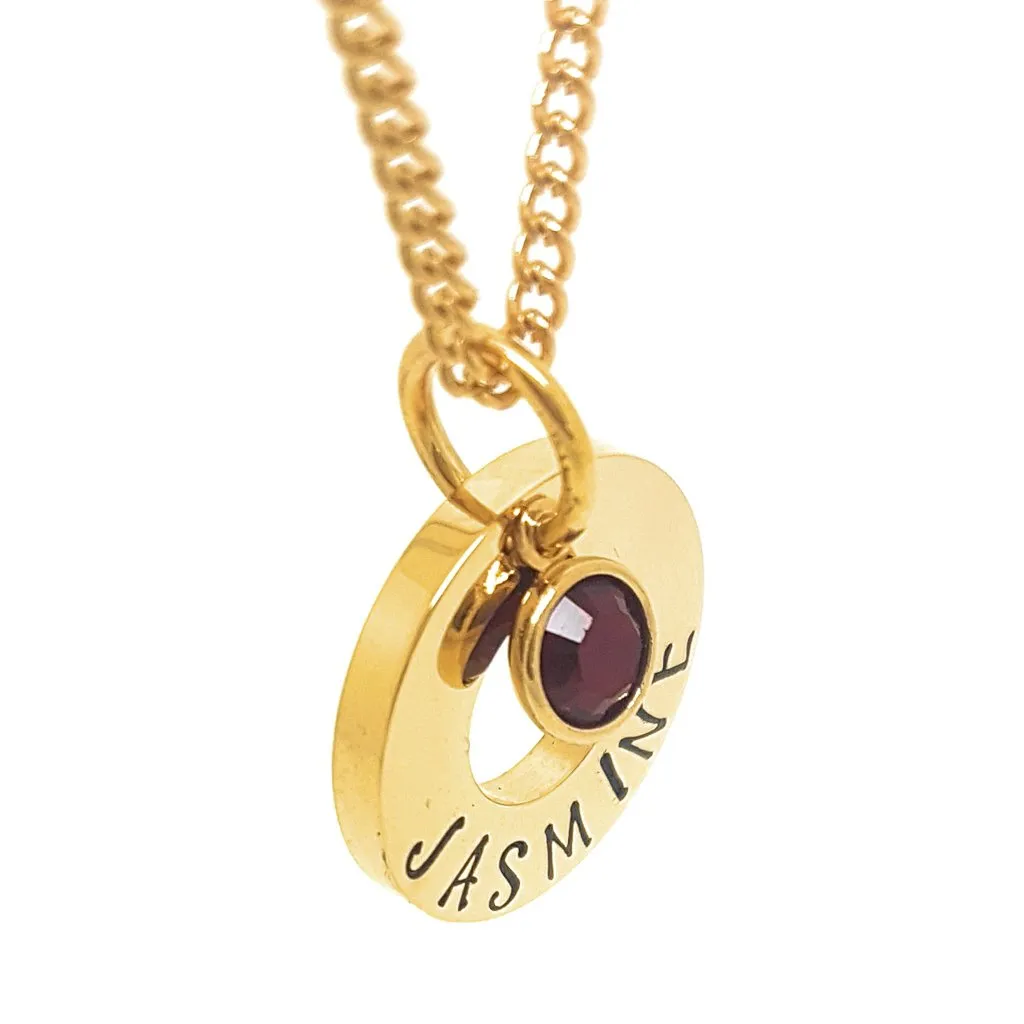 Minimalist Birthstone Necklace