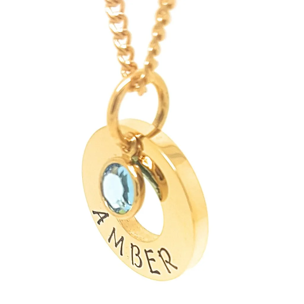Minimalist Birthstone Necklace