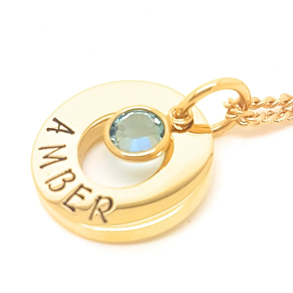 Minimalist Birthstone Necklace