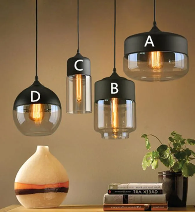 Minimalist Style LED Glass Pedent