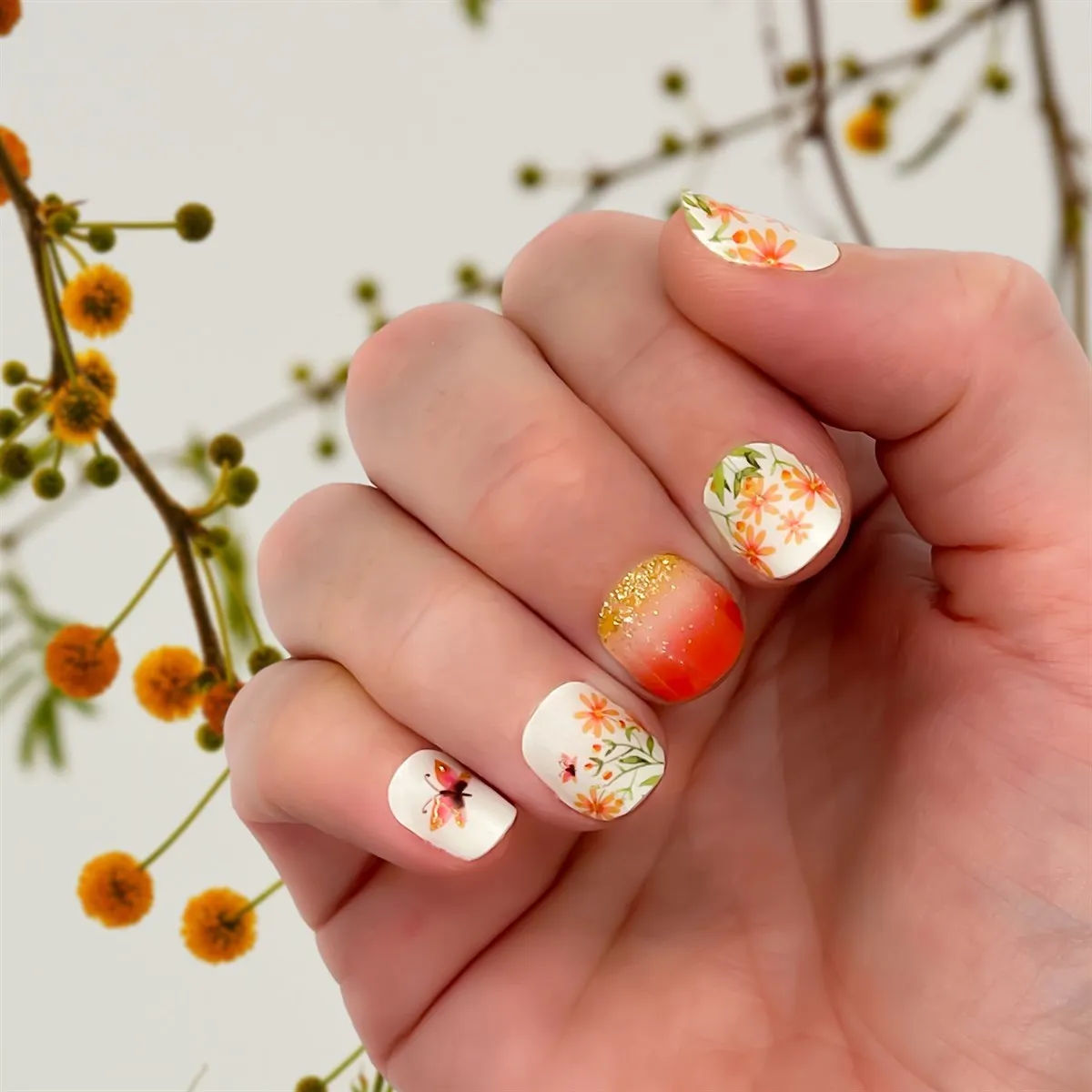Nail Wrap - Garden Sunrise