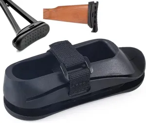 Recoil pad, Rubber Slip On Recoil Reducing Pad for shotgun or Rifle, Reduce & Buffer Recoil Pad, Black/Tan