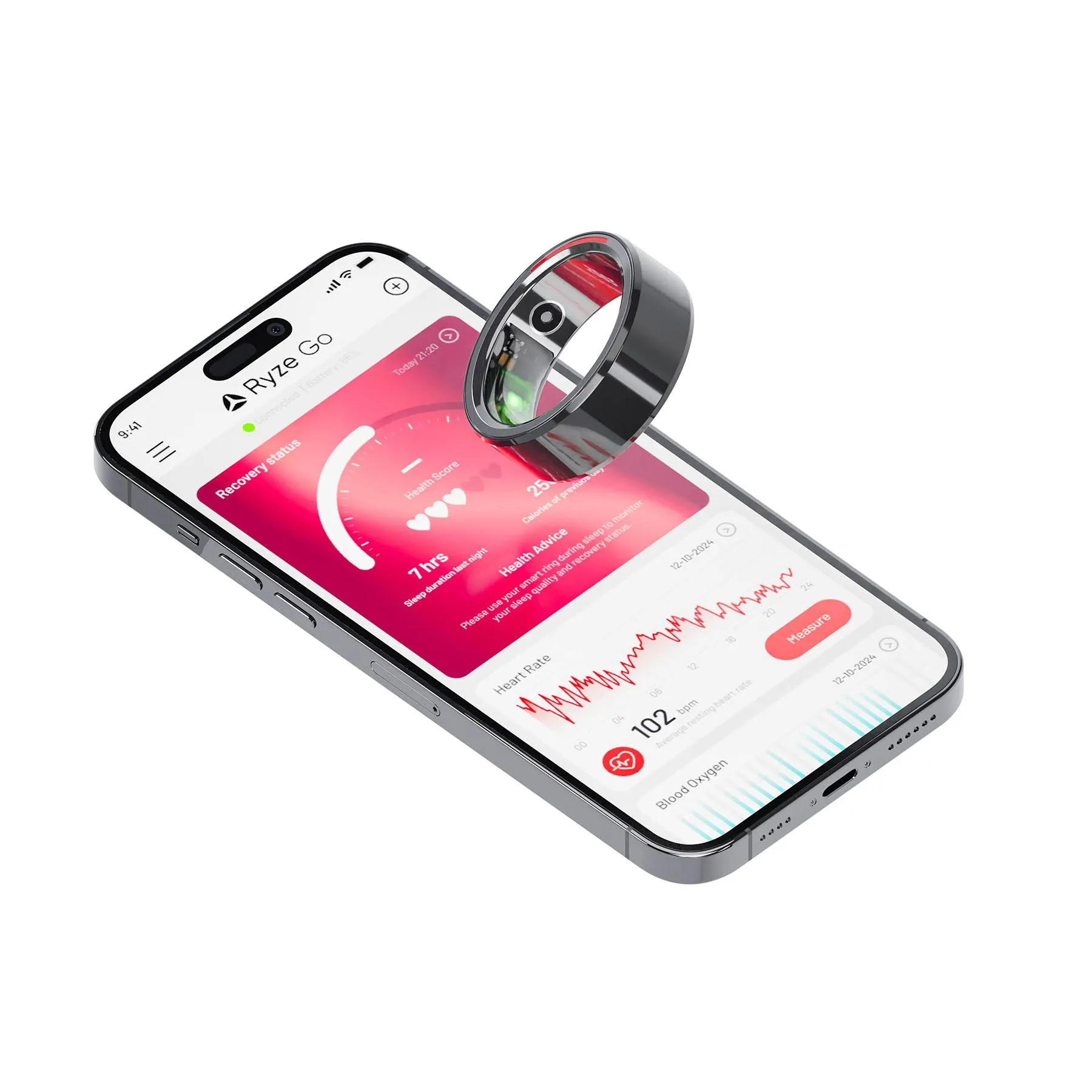 Ryze Element Smart Ring [Size 10] (Black)