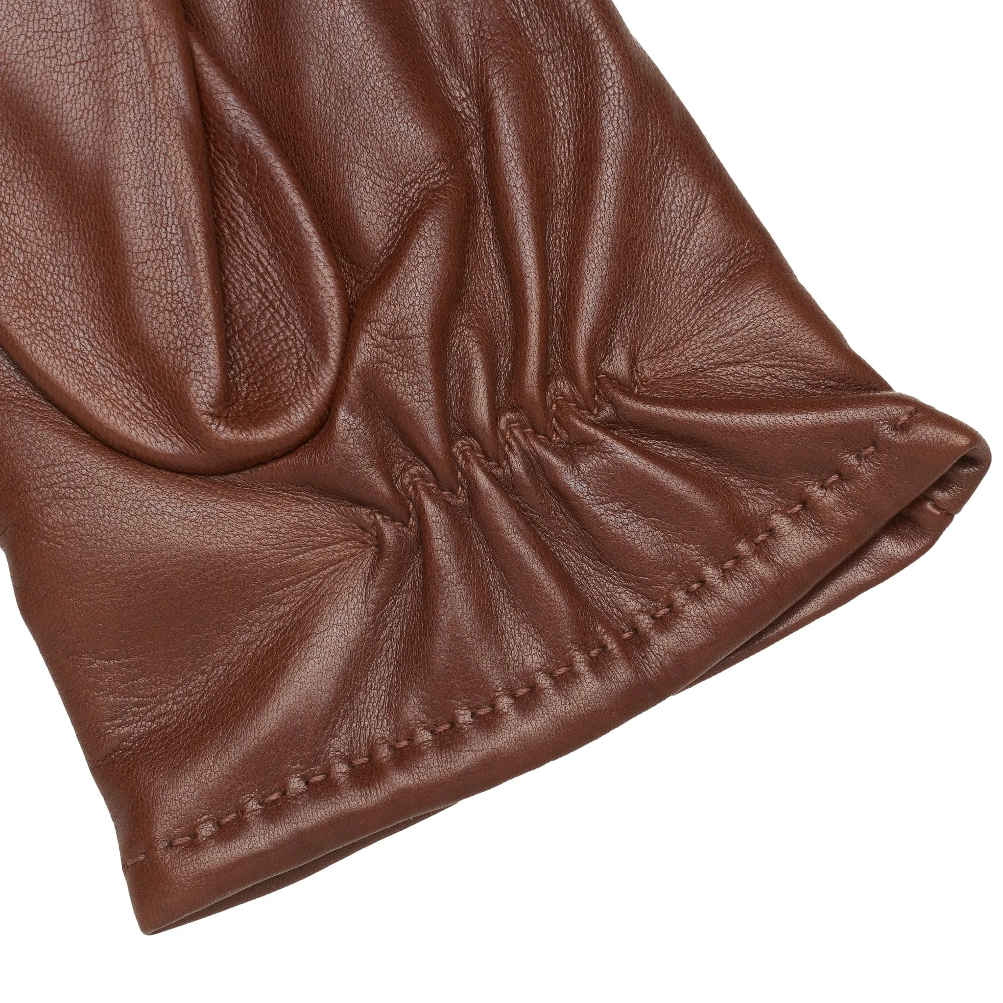 San Severo Saddle Brown Leather Gloves