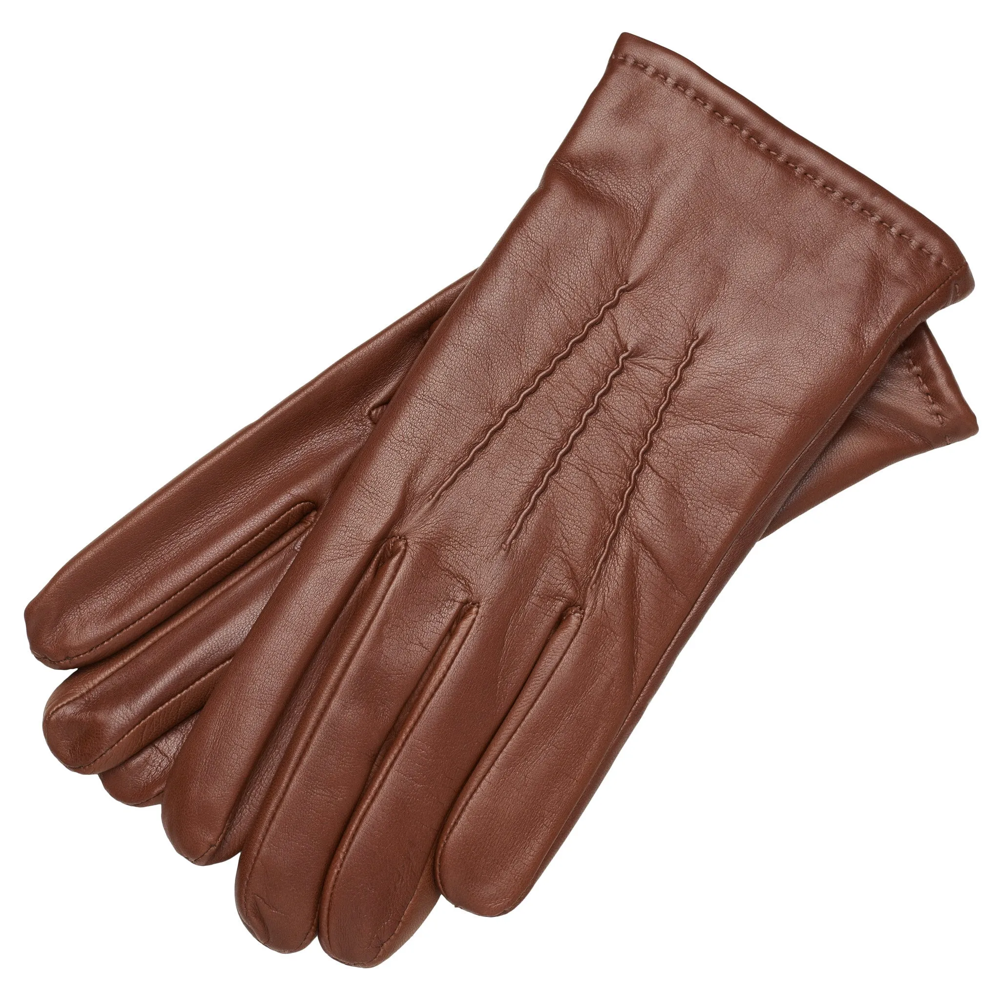San Severo Saddle Brown Leather Gloves