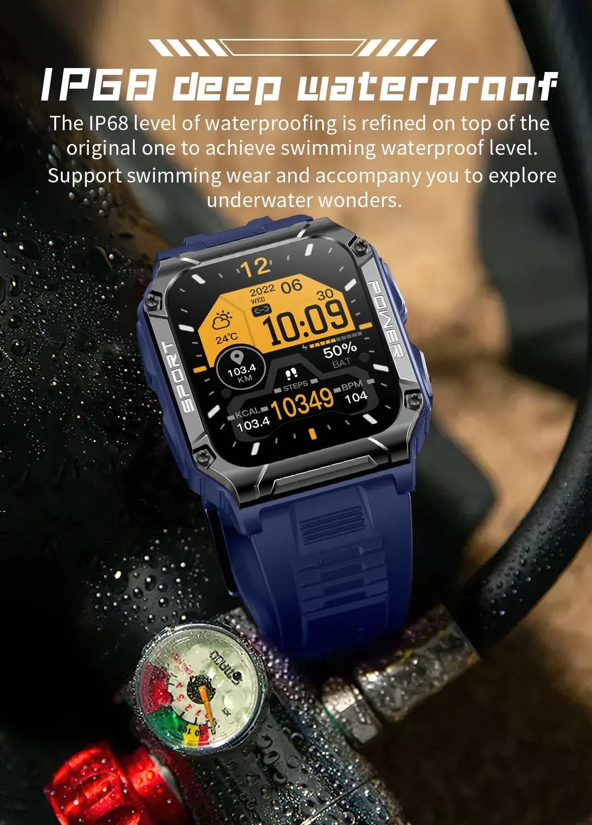 Sport Smart Watch W/ Multiple Tracking Features