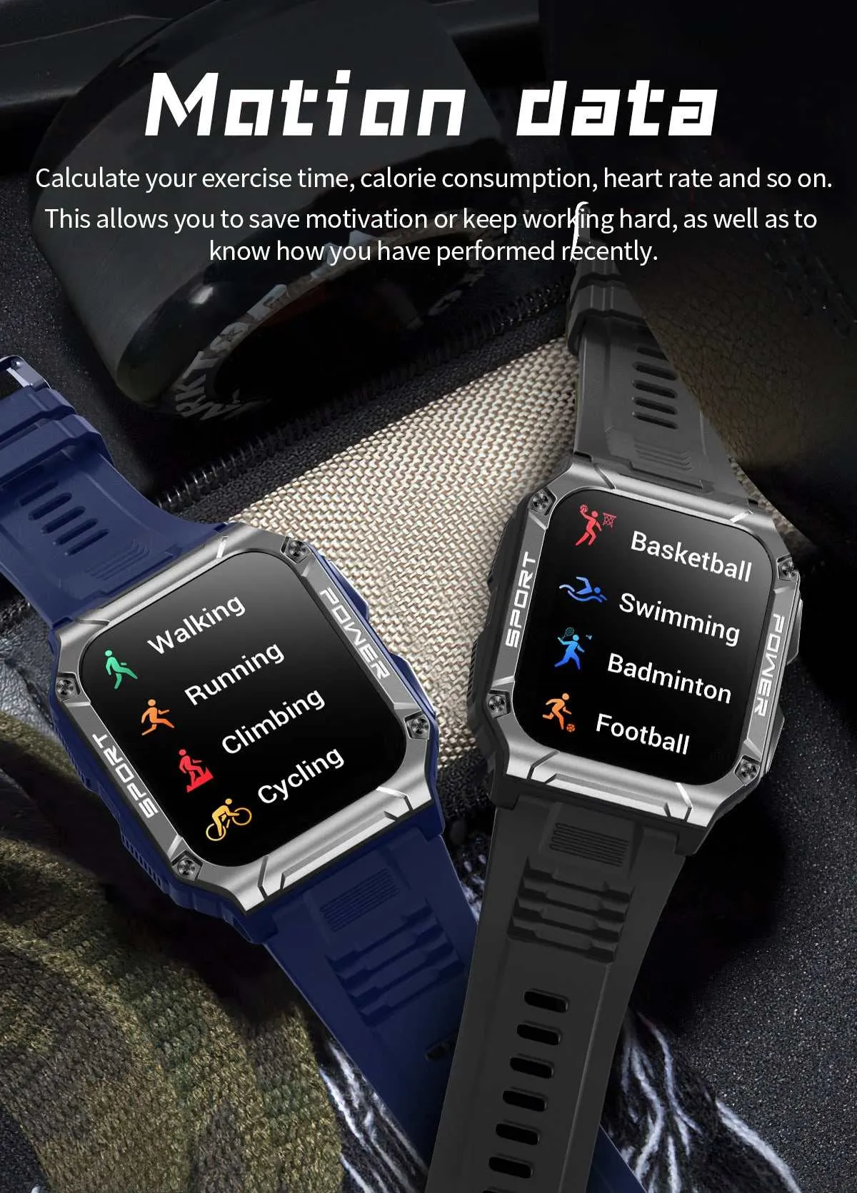 Sport Smart Watch W/ Multiple Tracking Features