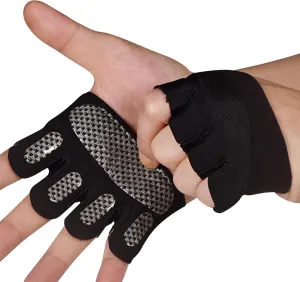 Sunnex Gym Gloves for Women & Men - Fingerless Workout Gloves for Weightlifting, Lightweight Breathable Fitness for Sports and More