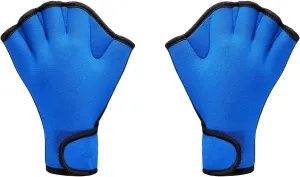 Swim Training Gloves, Neoprene Webbed Fitness Water Resistance Training Gloves for Swimming Diving Water Aerobics