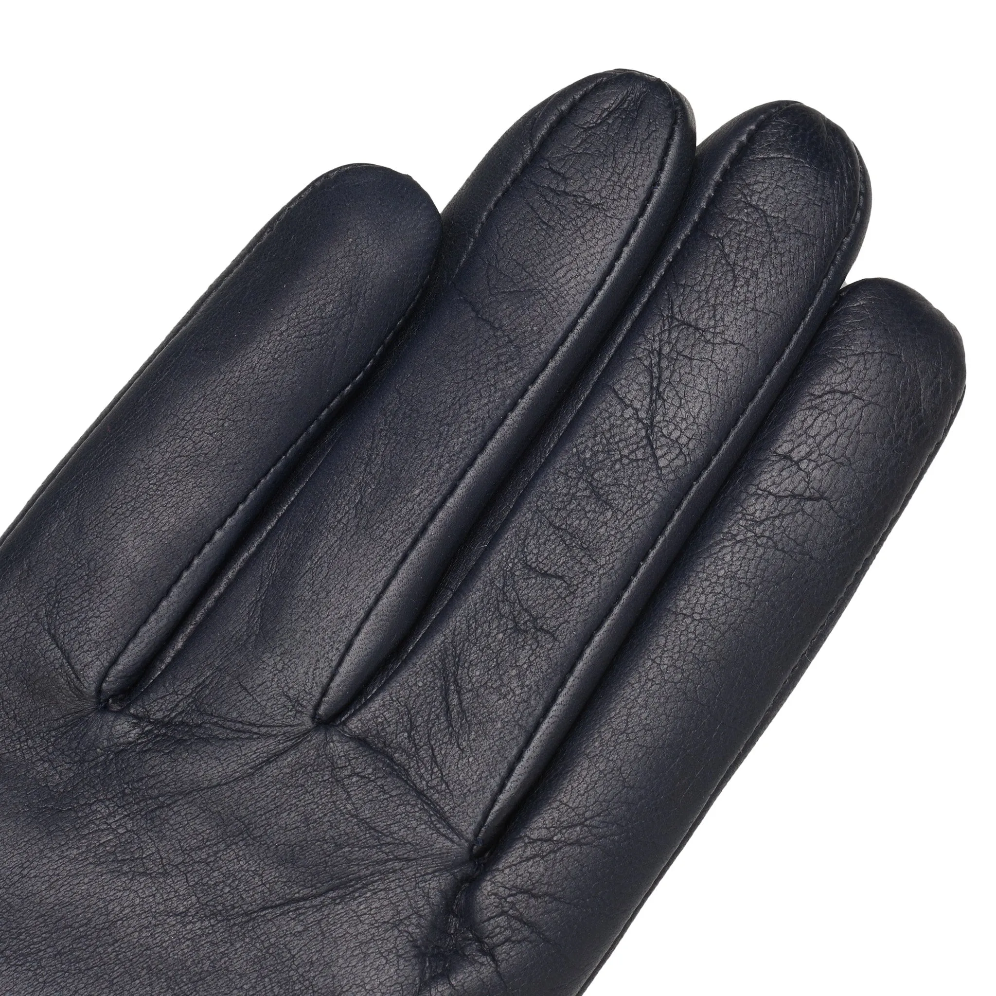 Trani Blue navy Leather Gloves
