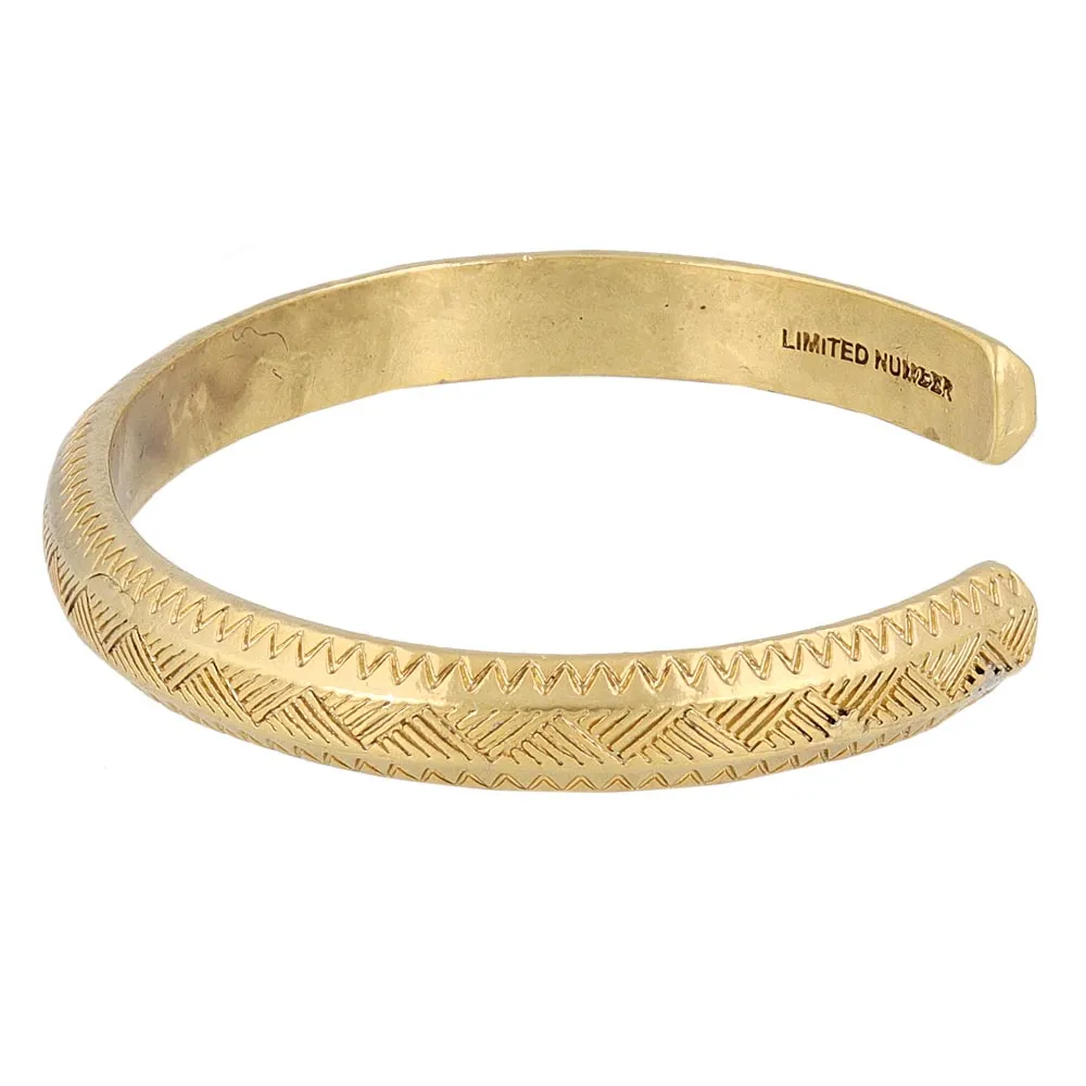 Triangle Pattern Open Bangle